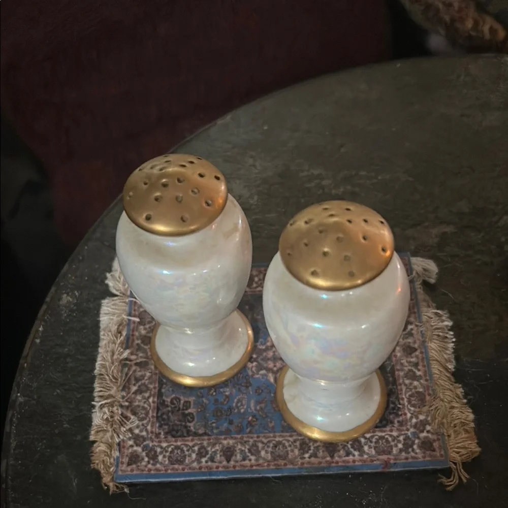 Vintage Lusterware Pearlescent Salt and Pepper Shakers